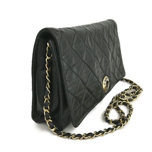 CHANEL Quilted Lambskin Matelasse Logos Bag - Picture 2 of 12